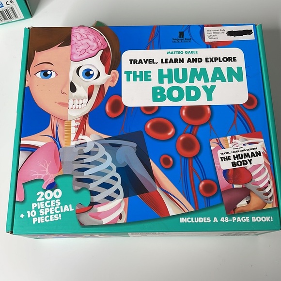 Sassi "The Human Body" 200 pieces Puzzle and Book (Travel, Learn, & Expl… - Picture 4 of 5